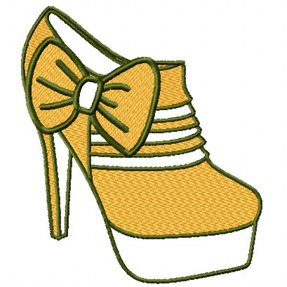 Ankle Boots - Shoe Collection #06 Machine Embroidery Design