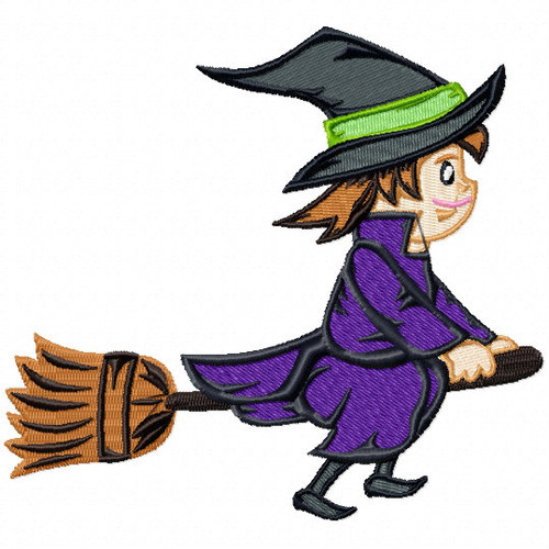 Halloween Witch - Halloween #09 Machine Embroidery Design