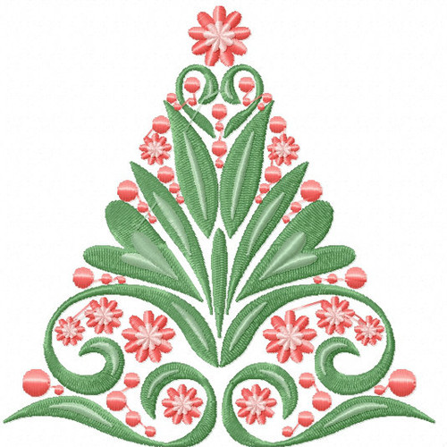 Christmas Tree #03 Machine Embroidery Design