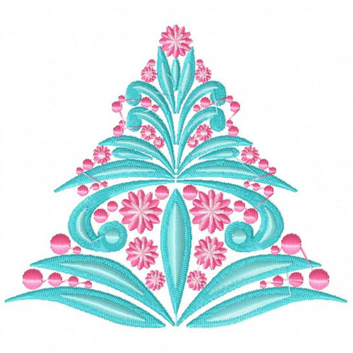 Christmas Tree #04 Machine Embroidery Design