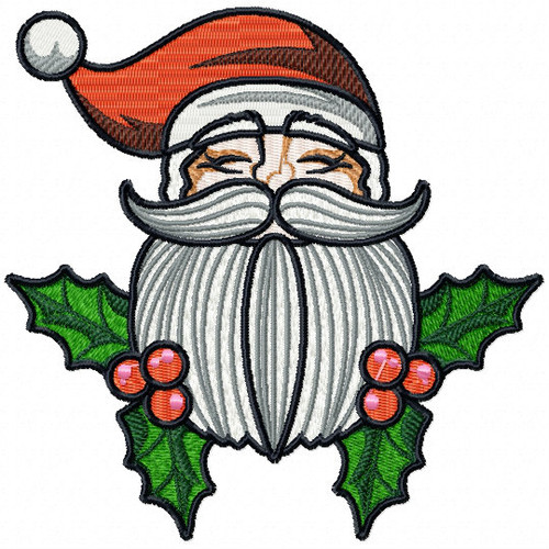 Santa's Beard #03 Machine Embroidery Design
