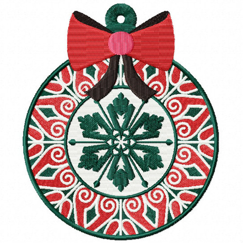 Detailed Decorative Ornament - Christmas Ornaments #09 Machine Embroidery Design