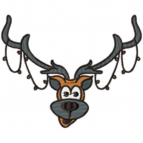 Christmas Antler - Yuletide Design #01 Machine Embroidery Design