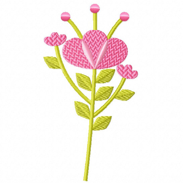 Blush Pink Flower - Flower Embellishment #03 Machine Embroidery Design