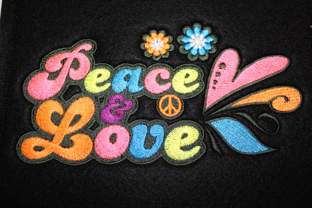 Peace and Love - Psychedelic 60's #10 Machine Embroidery Design