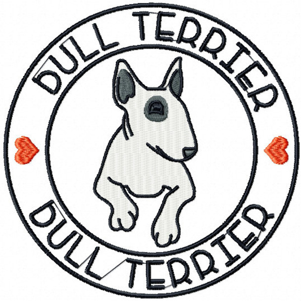 Bull Terrier #01 Machine Embroidery Design