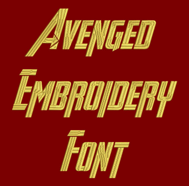 Avenged Machine Embroidery Font - Now Includes BX Format!