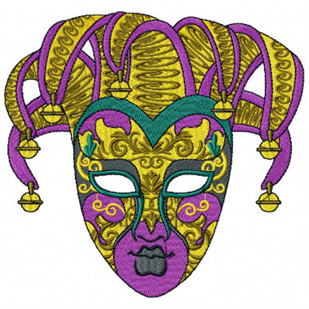 Jester Masquerade Masks - Mardi Gras Easter Collection #05 Machine Embroidery Designn #04 Machine Embroidery Design
