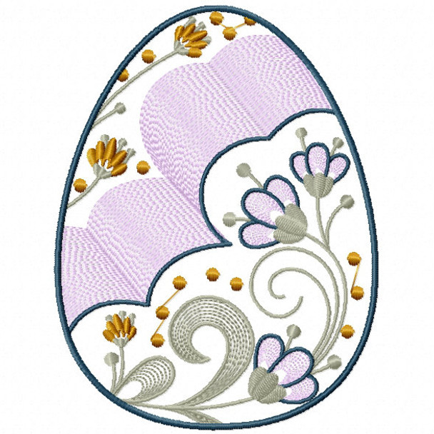 Easter Egg Collection #03 Machine Embroidery Design