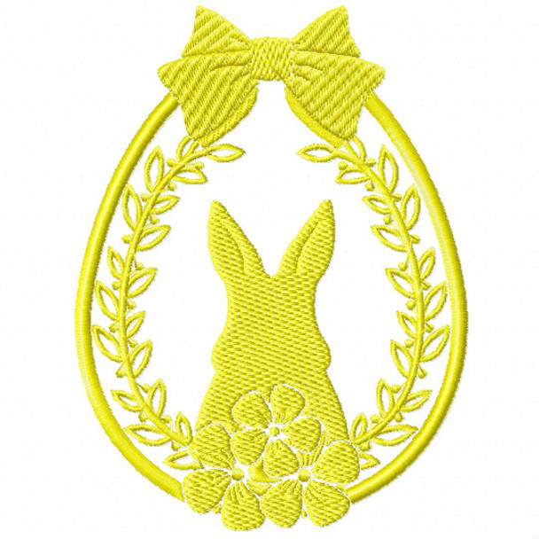 Silhouette Easter Design #03 Machine Embroidery Design