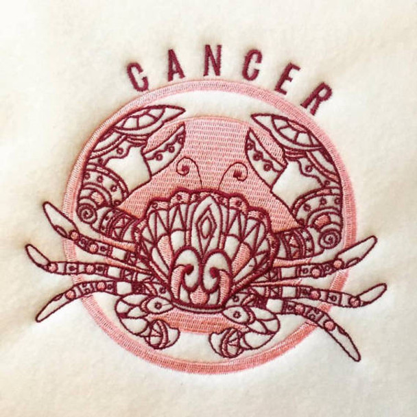 Cancer - Zodiac Collection #03 Machine Embroidery Design