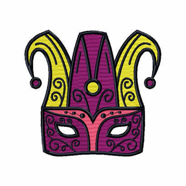 Jester Eyemask - Masquerade Design Collection #11 Machine Embroidery Design