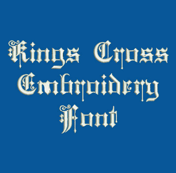 Kings Cross Machine Embroidery Font Now Includes BX Format!