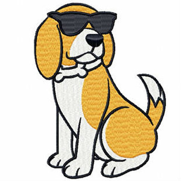 Cool Beagle - Beagle Collection #01 Machine Embroidery Design