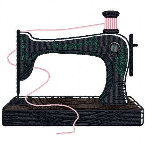 Vintage Sewing Machine - Antique Collection #14 Machine Embroidery Design