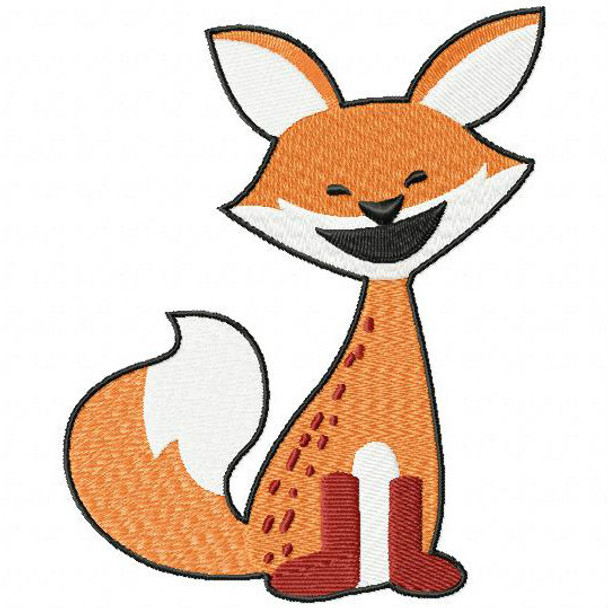 Baby Fox - Woodland Animals #01 Machine Embroidery Design