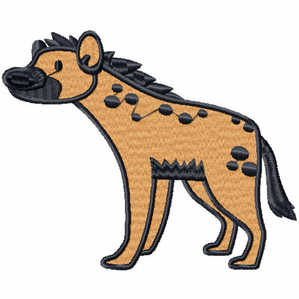 Spotted Hyena - Safari Animals #05 Machine Embroidery Design