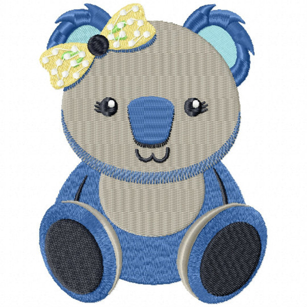 Stuffed Koala Bear - Stuffed Toy #06 Machine Embroidery Design