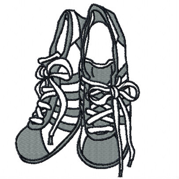 Retro Rubber Shoes - Shoe Collection #02 Machine Embroidery Design