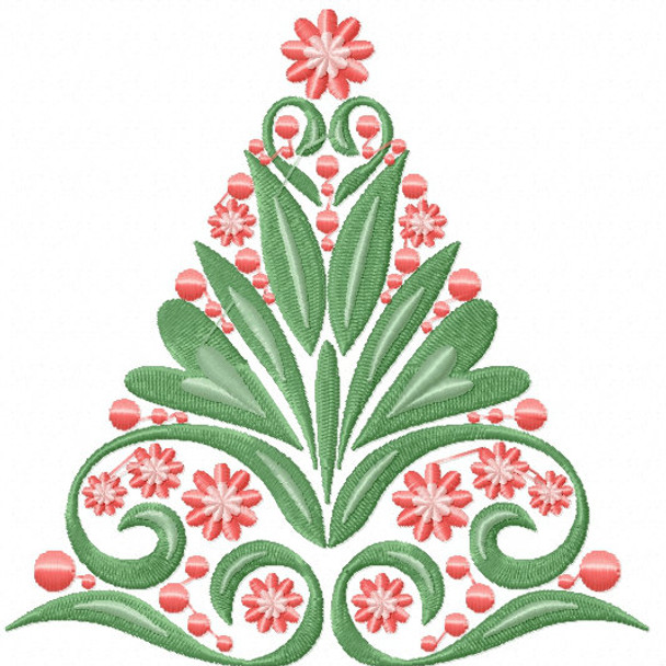 Christmas Tree #03 Machine Embroidery Design