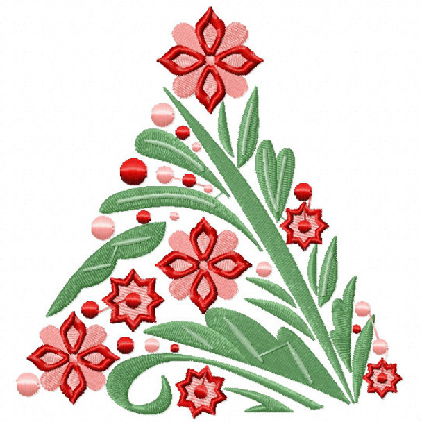 Christmas Tree #07 Machine Embroidery Design