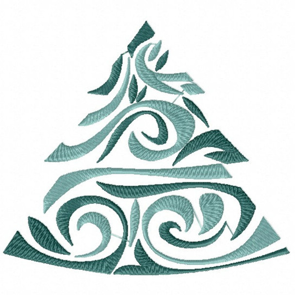 Christmas Tree #08 Machine Embroidery Design