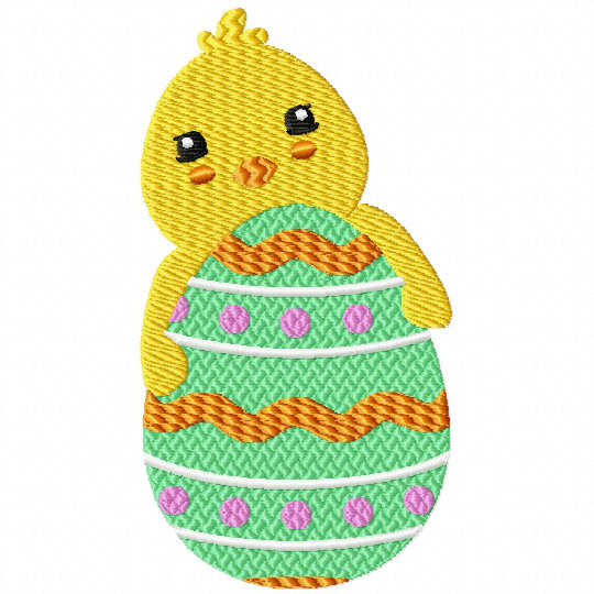 Machine Embroidery Design Easter Chick Design 08