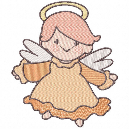 Machine Embroidery Design - Cute Angels Design #03