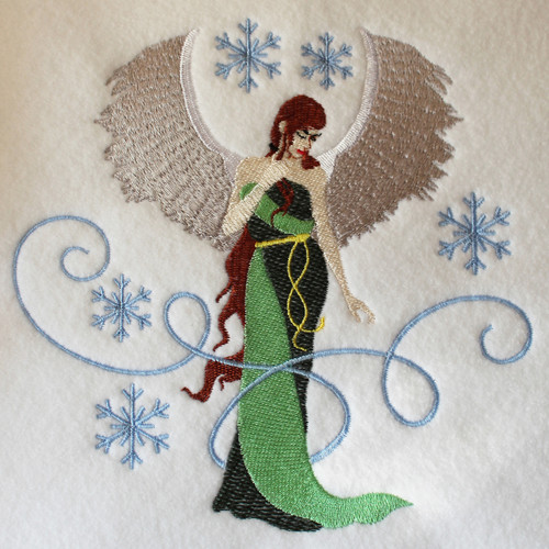 Machine Embroidery Design - Christmas Angel Design #02
