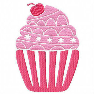 Machine Embroidery Design - Sweet Cupcake Design #01