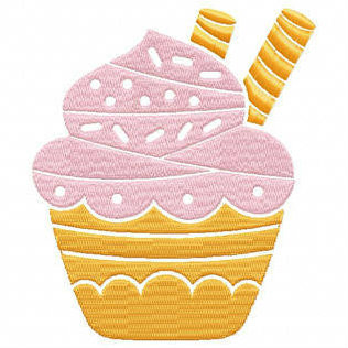 Machine Embroidery Design - Sweet Cupcake Design #05