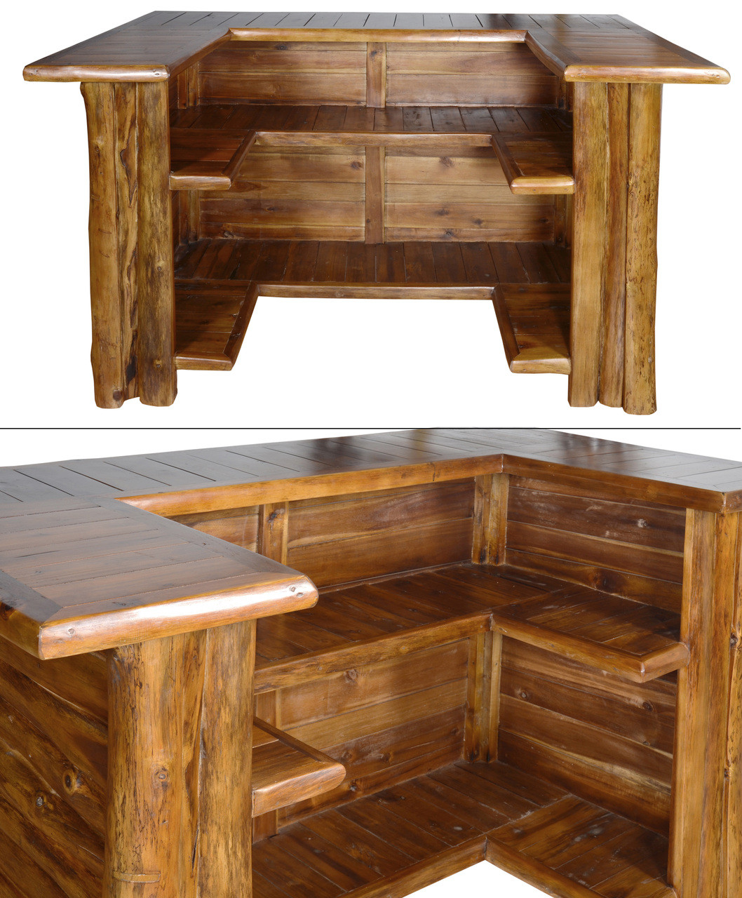 Lincoln Teak Bar Set of 5 Our Bar Set with 4 stools from the
