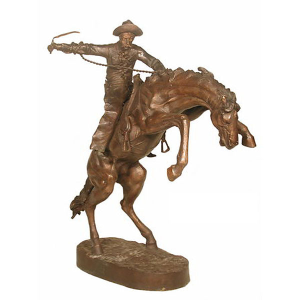 Bronco Buster on Marble Base - AFD Home