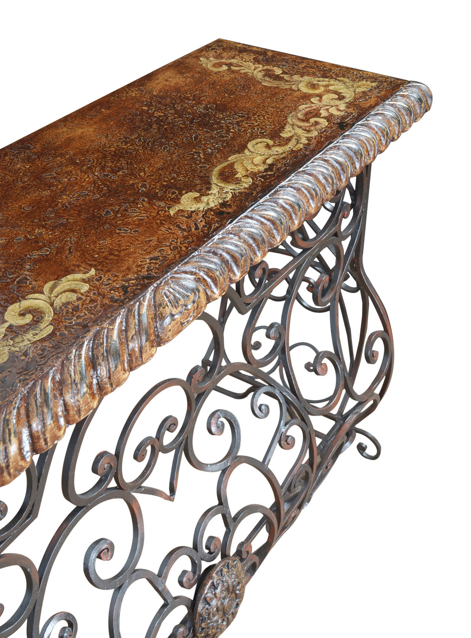 Peruvian Forged Iron Console - AFD Home