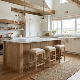Farmhouse Backless Counter Stool