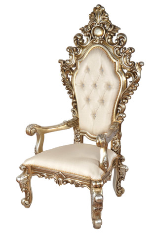 Platine Royal Crest Chair 73.5 Inches Tall