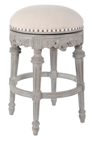 Mystique Gray Continental Swivel Counter Stool