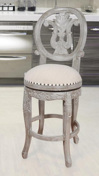 Mystique Gray Swivel Counter Stool