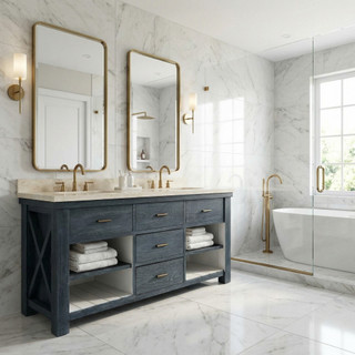 Customizable Double Bathroom Vanity