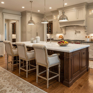 Continental Linen Counter Stool