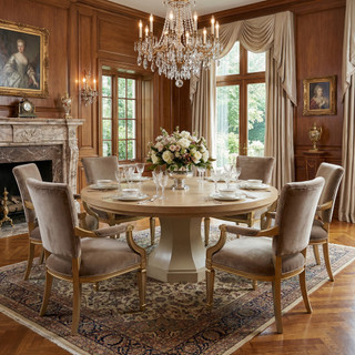 Santa Barbara Round Pedestal Dining Table 60Dia