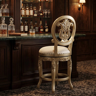 Heritage Armless High Back Swivel Stool