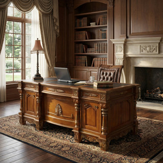 Monarch Mahogany Executive Desk  VC (KIT)