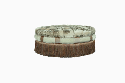 L.A. Lush Round Ottoman