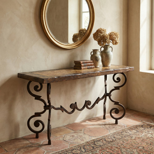 Peruvian Forged Iron Console - AFD Home