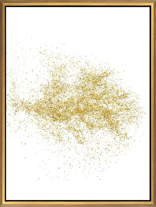 Gold Sparkles in Modern Gold Frame