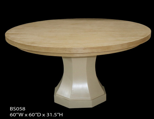 Santa Barbara Round Pedestal Dining Table 60Dia