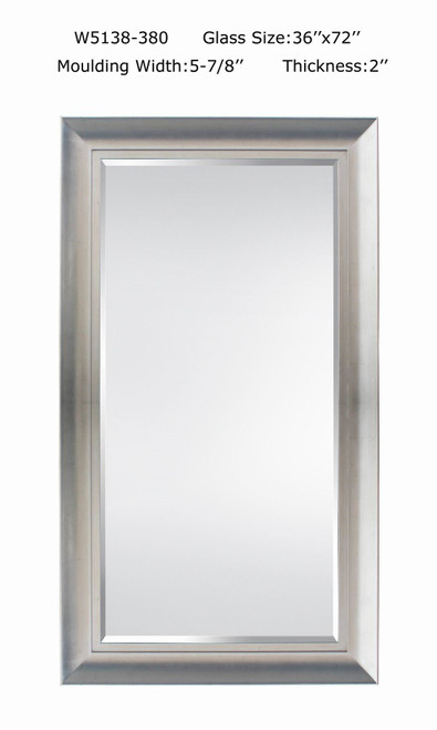 Contemporary Contoured Scoop Leaner Mirror 50.4W x 84.4H