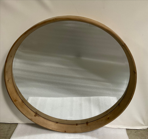 Natural Setback Round Mirror