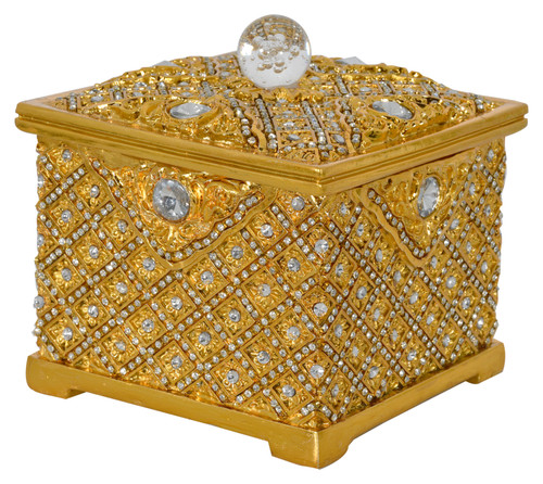 Jeweled Decorative Table Jewelry Box